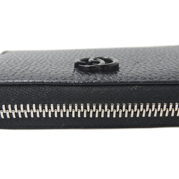 GUCCI Wallet Women's Men's Coin Case Petit Marmont Leather Double G Zip Aroun... - Picture 8 of 9